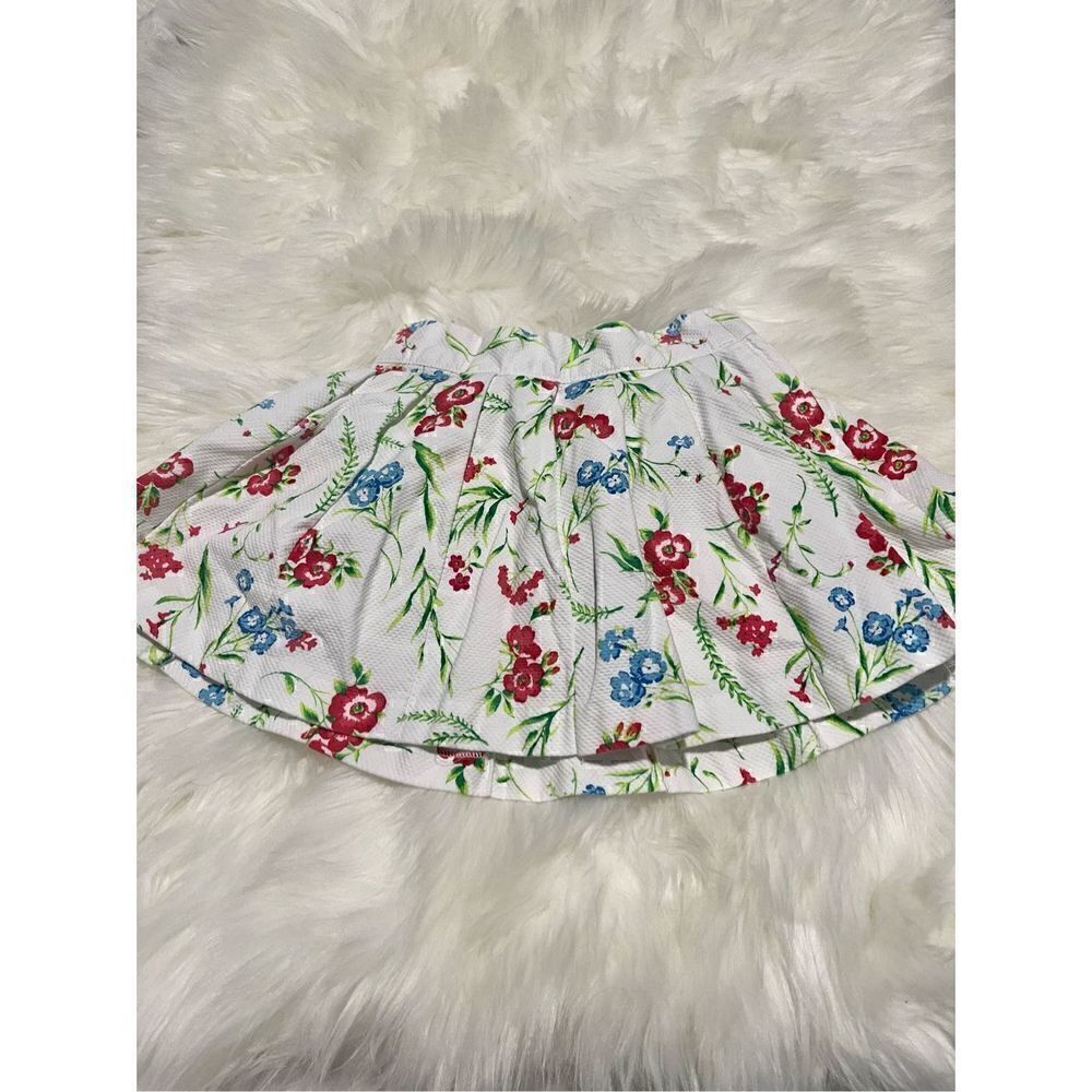 Janie and jack floral pique pleated skirt toddler 4T